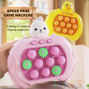 Electronic Quick Push Pop Up Light Fidget Bubble Game