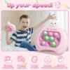 Electronic Quick Push Pop Up Light Fidget Bubble Game