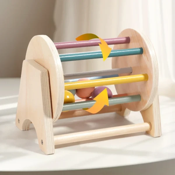 Baby Handheld Bell, Ringing Instrument, Soothing Bed Bell, Wooden Gripping