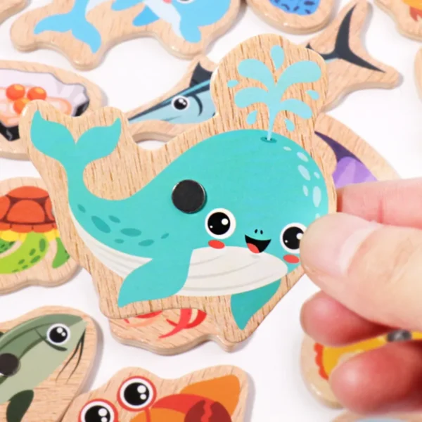 Montessori Wooden Magnetic Fishing Toy