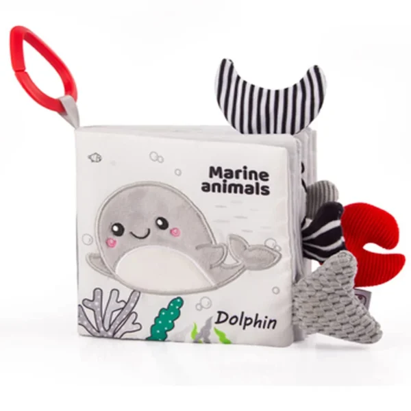 Soft baby Books Toys - 3D senssory Crinkle