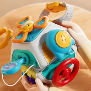 Baby Busy Board Cube Sensory Box for Motor Skill