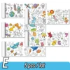 Animal Canvas Children's Coloring Paper Roll