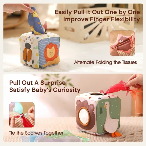 Cotton Magic Tissue Montessori Box