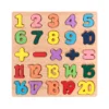 Alphabetic, Arithmetic Number, Geometric Shapes Wooden Puzzle