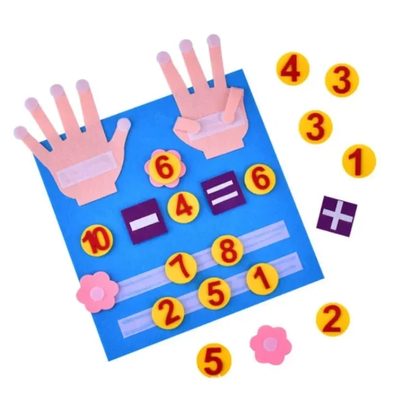Montessori Felt Finger Numbers Math Toy