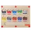 Wooden Magnetic Color and Number Maze