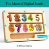 Magnetic digital bead magnetic maze