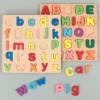 Alphabetic, Arithmetic Number, Geometric Shapes Wooden Puzzle
