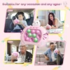 Electronic Quick Push Pop Up Light Fidget Bubble Game