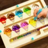 Magnetic digital bead magnetic maze