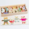 Montessori Little Bears Dress-Up Puzzle– Wooden Jigsaw Fun for Imaginative Play