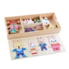 Montessori Little Bears Dress-Up Puzzle– Wooden Jigsaw Fun for Imaginative Play