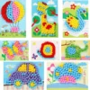 Plush Ball Painting Stickers Creative DIY Handmade Material