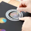 Interlocking Gears Wheels Geometric Ruler Drawing Accessories