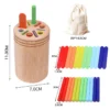 Wooden Matching Montessori Color Sticks for Math Learning