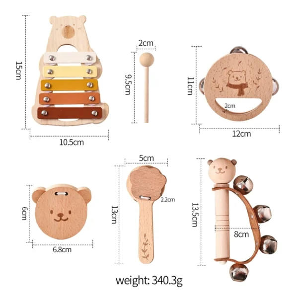 Montessori Wooden Musical Instruments Set