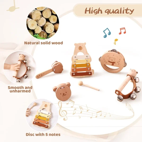 Montessori Wooden Musical Instruments Set