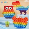 Rainbow Pop Push Bubblle Fidget Anti Stress