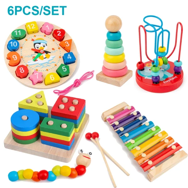 Montessori 3D Puzzles Early Learning toys
