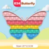 Rainbow Pop Push Bubblle Fidget Anti Stress