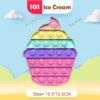 Rainbow Pop Push Bubblle Fidget Anti Stress