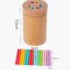 Wooden Matching Montessori Color Sticks for Math Learning