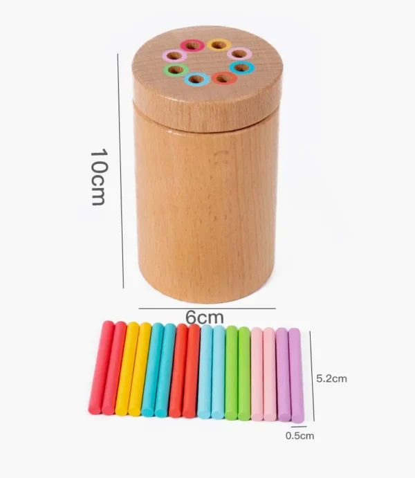 Wooden Matching Montessori Color Sticks for Math Learning
