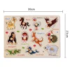 Montessori Puzzles Jigsaw Cartoon Animals Fruits 3D Puzzles Educational