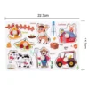 Montessori Puzzles Jigsaw Cartoon Animals Fruits 3D Puzzles Educational