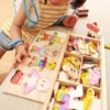 Montessori Little Bears Dress-Up Puzzle– Wooden Jigsaw Fun for Imaginative Play