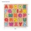 Montessori Puzzles Jigsaw Cartoon Animals Fruits 3D Puzzles Educational