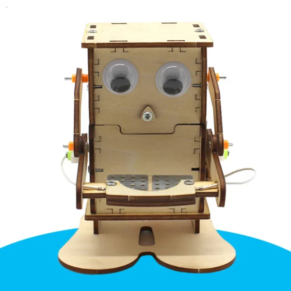 DIY Robot Eating Coin Wood Model for Learning Stem Project