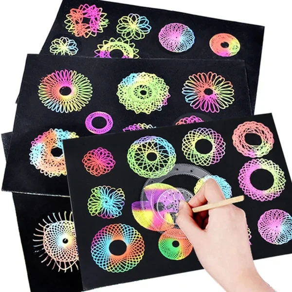 Interlocking Gears Wheels Geometric Ruler Drawing Accessories