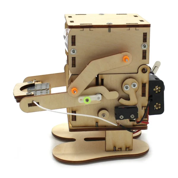 DIY Robot Eating Coin Wood Model for Learning Stem Project