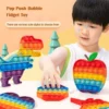 Rainbow Pop Push Bubblle Fidget Anti Stress