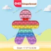 Rainbow Pop Push Bubblle Fidget Anti Stress