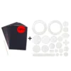 Interlocking Gears Wheels Geometric Ruler Drawing Accessories