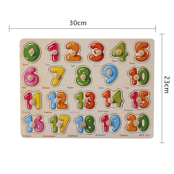 Montessori Puzzles Jigsaw Cartoon Animals Fruits 3D Puzzles Educational