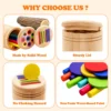 Wooden Matching Montessori Color Sticks for Math Learning