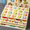 Montessori Puzzles Jigsaw Cartoon Animals Fruits 3D Puzzles Educational